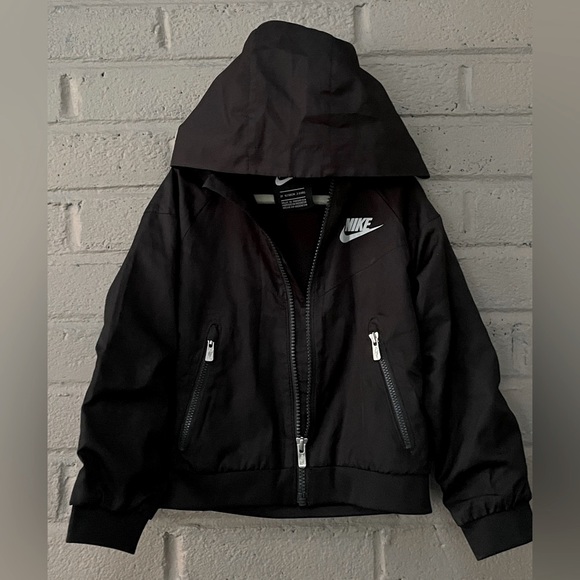 Nike Black hooded jacket 3T - Picture 6 of 11